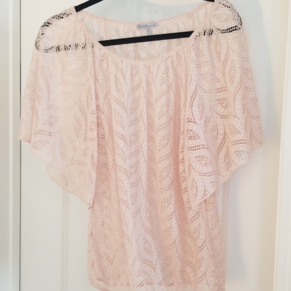 Pink Lace Top